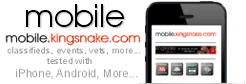 Click Here for Mobile Access - http://mobile.kingsnake.com